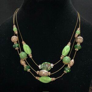 Green and Gold Necklace